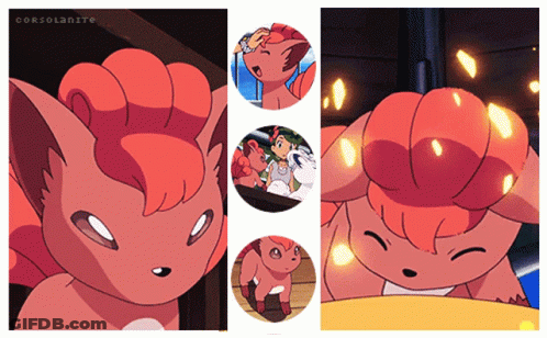 Collage Of Corsolanite Pokémon Images GIF
