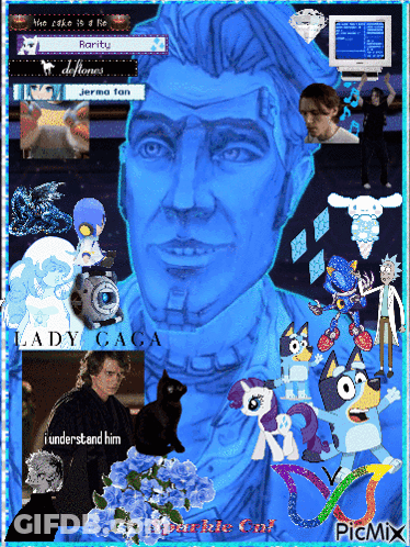 A Collage Of Lady Gaga And Sonic The Hedgehog Among Others GIF