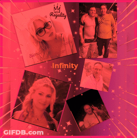 A Collage Of Photos With The Word Infinity On The Bottom Right GIF