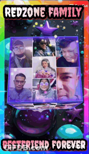 A Collage Of Photos With The Words Redzone Family Best Friend Forever GIF