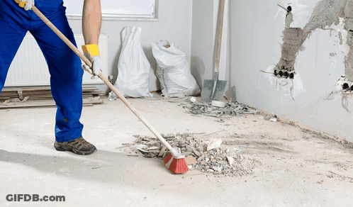 A Collage Of Pictures Showing Different Cleaning Supplies GIF
