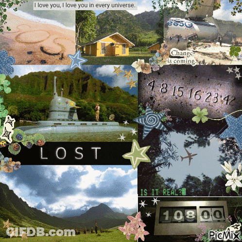 A Collage Of Pictures With The Word Lost On The Bottom GIF