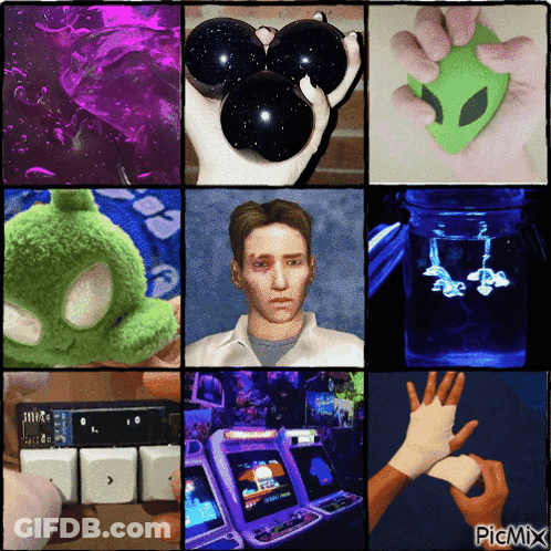 A Collage Of Pictures With The Word Picmix On The Bottom Left GIF