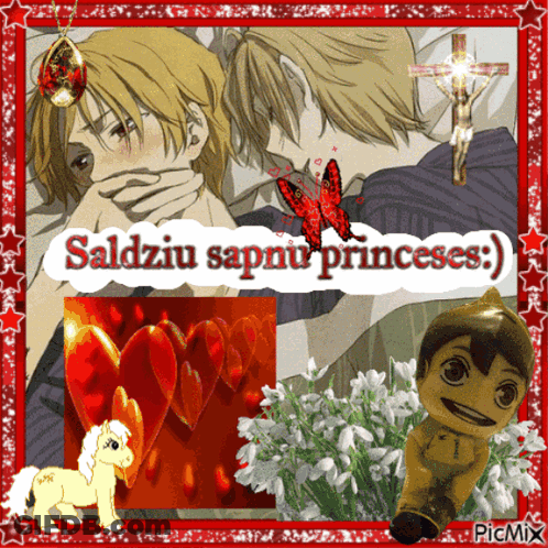 A Collage Of Pictures With The Words Saldziu Sapnur Princeses On The Top GIF