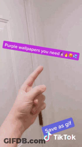 A Collage Of Purple Images With A Tiktok Logo In The Corner GIF