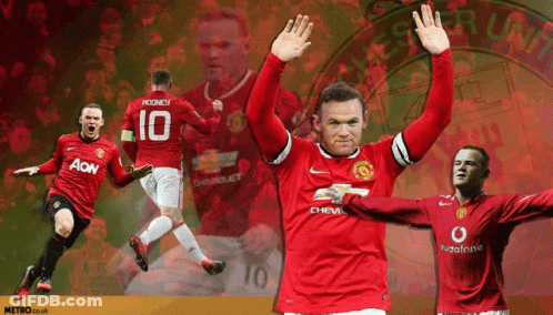 A Collage Of Soccer Players With One Wearing A Number 10 Jersey GIF