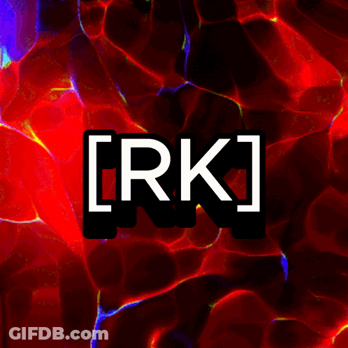 A Colorful Background With The Word Rk On It GIF
