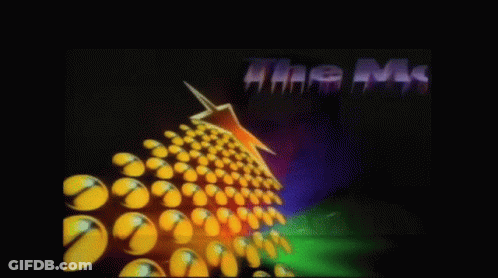 A Colorful Background With The Words " The Ms " GIF
