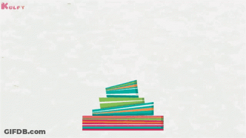 A Colorful Birthday Cake With The Words Happy Birthday Written On It GIF
