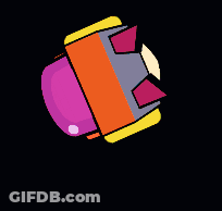 A Colorful Cartoon Character With A Skull On His Hat And Sunglasses GIF