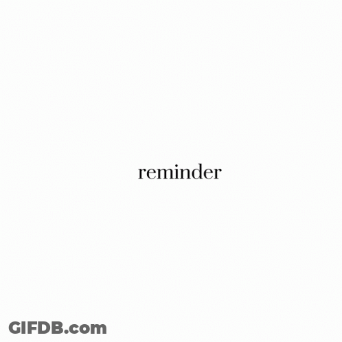 A Colorful Circle With The Word Reminder Inside Of It GIF