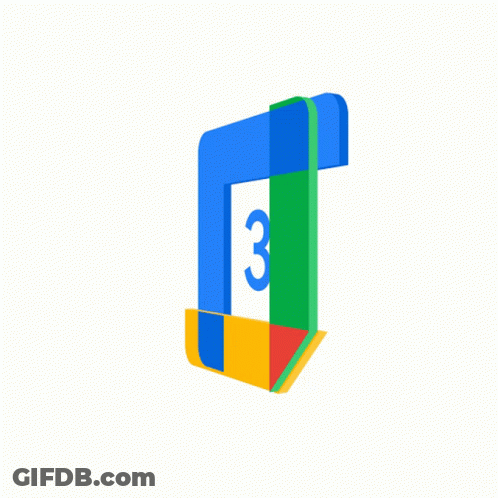 A Colorful Google Logo With A White Rectangle In The Middle GIF