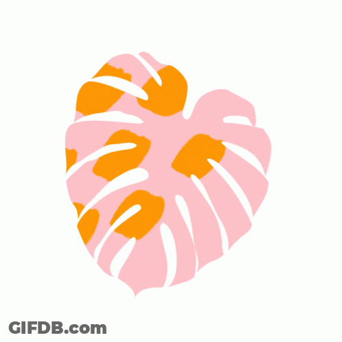 A Colorful Leaf On A White Background With The Letter E Visible GIF