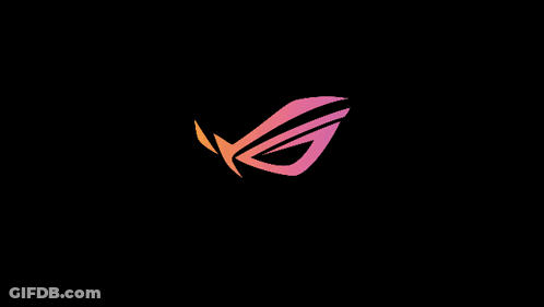 A Colorful Logo On A Black Background GIF