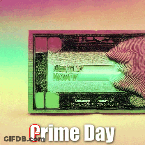 A Colorful Poster For Crime Day With A Dollar Bill GIF