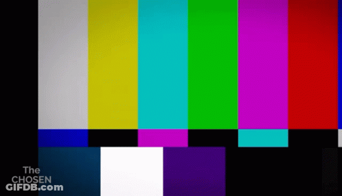 A Colorful Screen With The Words " The Chosen " At The Bottom GIF