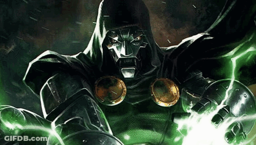 A Comic Book Character With A Green Lightning Bolt Coming Out Of His Hands . GIF