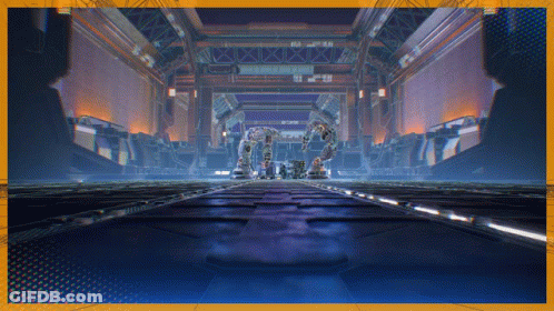 A Computer Generated Image Of A Building With The Number 12 On The Wall GIF