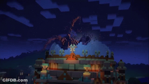 A Computer Generated Image Of A Dragon With Purple Light Coming Out Of It 'S Mouth GIF