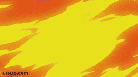 A Computer Generated Image Of A Flame Coming Out Of A Container GIF