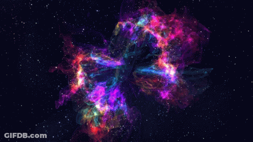 A Computer Generated Image Of A Galaxy In Space GIF