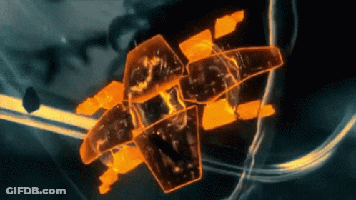 A Computer Generated Image Of A Glowing Object In The Dark GIF