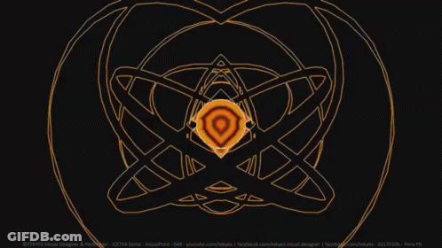 A Computer Generated Image Of A Kaleidoscope With A Circular Pattern . GIF