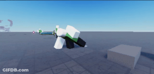 A Computer Generated Image Of A Person Holding A Gun In A Game GIF