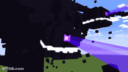 A Computer Generated Image Of A Purple And Black Monster GIF