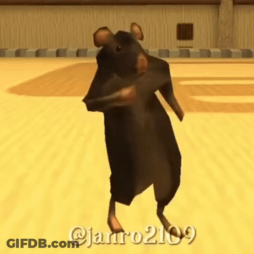 A Computer Generated Image Of A Rat With The Name Jarro2109 On The Bottom Right GIF