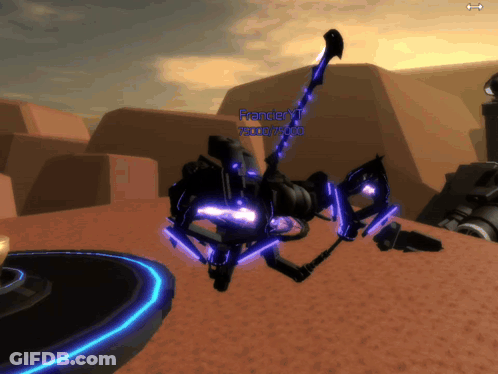 A Computer Generated Image Of A Robot With The Name Francier Yt GIF