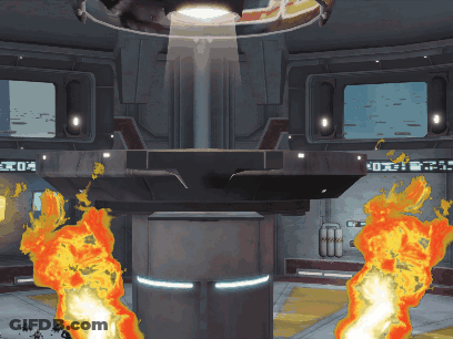 Room Scene With Ecom Sign GIF