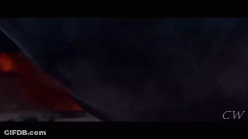 A Computer Generated Image Of An Explosion With Cw Written On The Bottom Right GIF