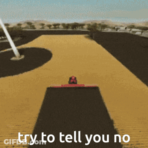 A Computer Generated Image With The Words Try To Tell You No On The Bottom GIF