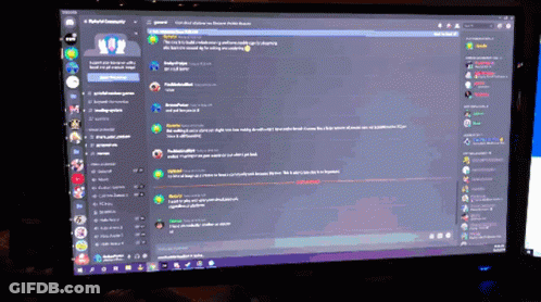 A Computer Monitor Displaying A Referral Community GIF