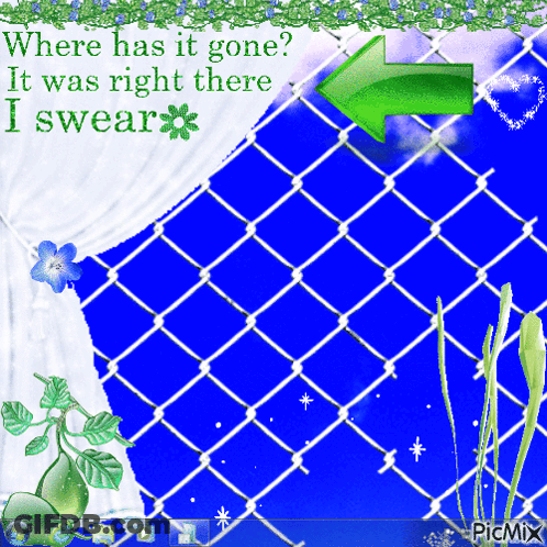A Computer Screen Has A Green Arrow Pointing To The Right And The Words Where Has It Gone It Was Right There I Swear GIF