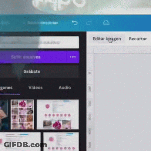 A Computer Screen Is Open To A Page That Says Grabate On It GIF