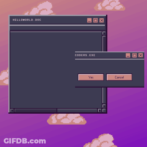 A Computer Screen Says Welcome To Coorel With A Purple Background GIF