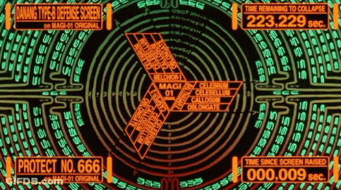 A Computer Screen Shows A Circular Pattern And Says Protect No. 666 On It GIF
