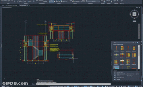 A Computer Screen Shows A Drawing Of A Bridge With The Number 1 On It GIF