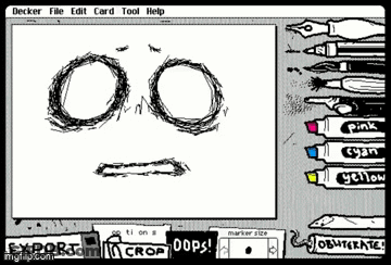 A Computer Screen Shows A Drawing Of Two Circles And A Arrow And Says Export Crop GIF