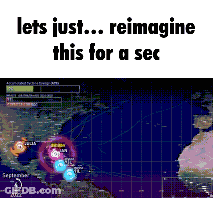 A Computer Screen Shows A Map Of The World And Says Lets Just Reimagine This For A Sec . GIF