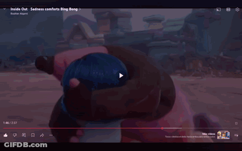 A Computer Screen Shows A Video Titled Inside Out GIF