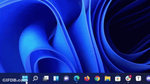 A Computer Screen With A Bunch Of Icons On It Including A Search Bar GIF