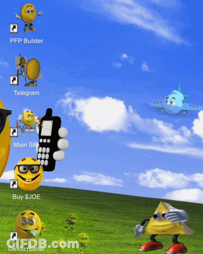 A Computer Screen With A Bunch Of Smiley Faces GIF