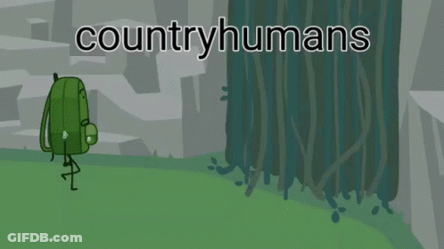 A Computer Screen With A Drawing On It And The Words Countryhumans Written Above It GIF