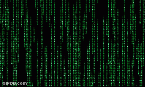 A Computer Screen With A Lot Of Green Numbers GIF