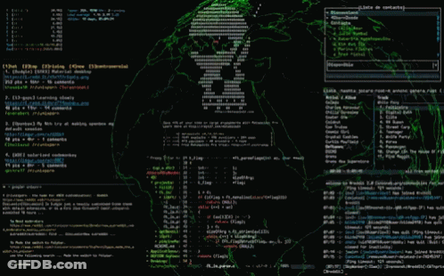A Computer Screen With A Skull On It That Says ' X ' On It GIF