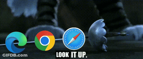A Computer Screen With The Words Look It Up GIF