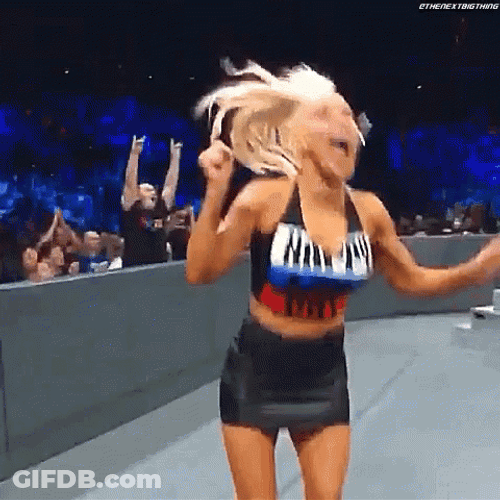 A Contestant Jumping For Joy GIF